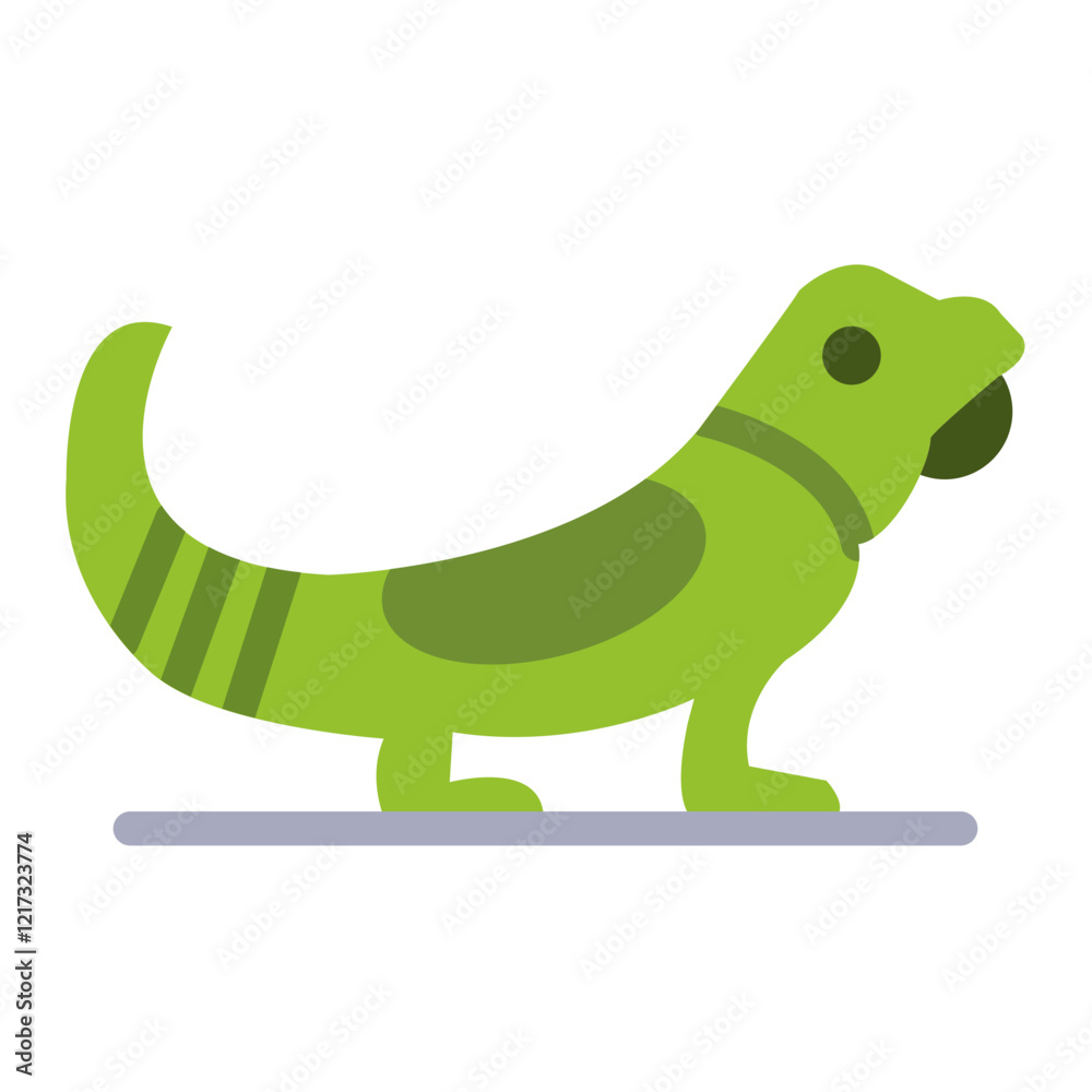 Fototapeta premium Iguana Icon Style