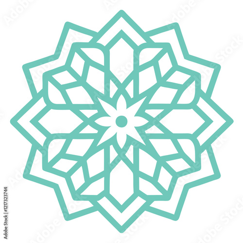 Unique Islamic Mandala Art for Mindful Meditation