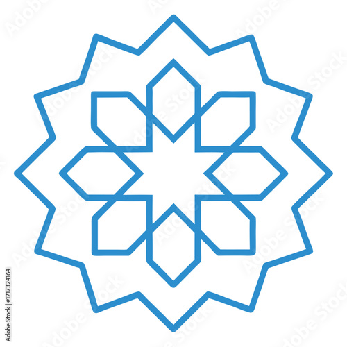 Unique Islamic Mandala Art for Mindful Meditation