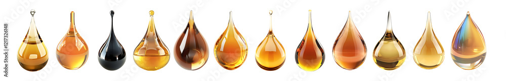 3D Rendering Pack of a Liquid Drop on Transparent Background 3D Rendering Pack of a Liquid Drop on Transparent Background