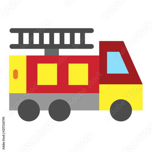 Fire Truck Icon Style