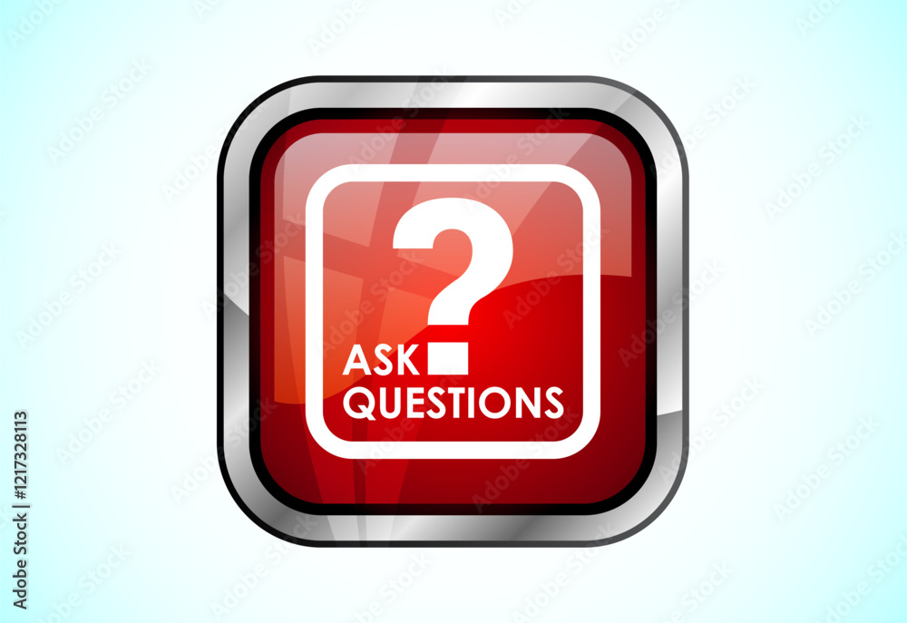 Ask questions button, Suitable for mobile app, and website UI design Ask questions button, Suitable for mobile app, and website UI design