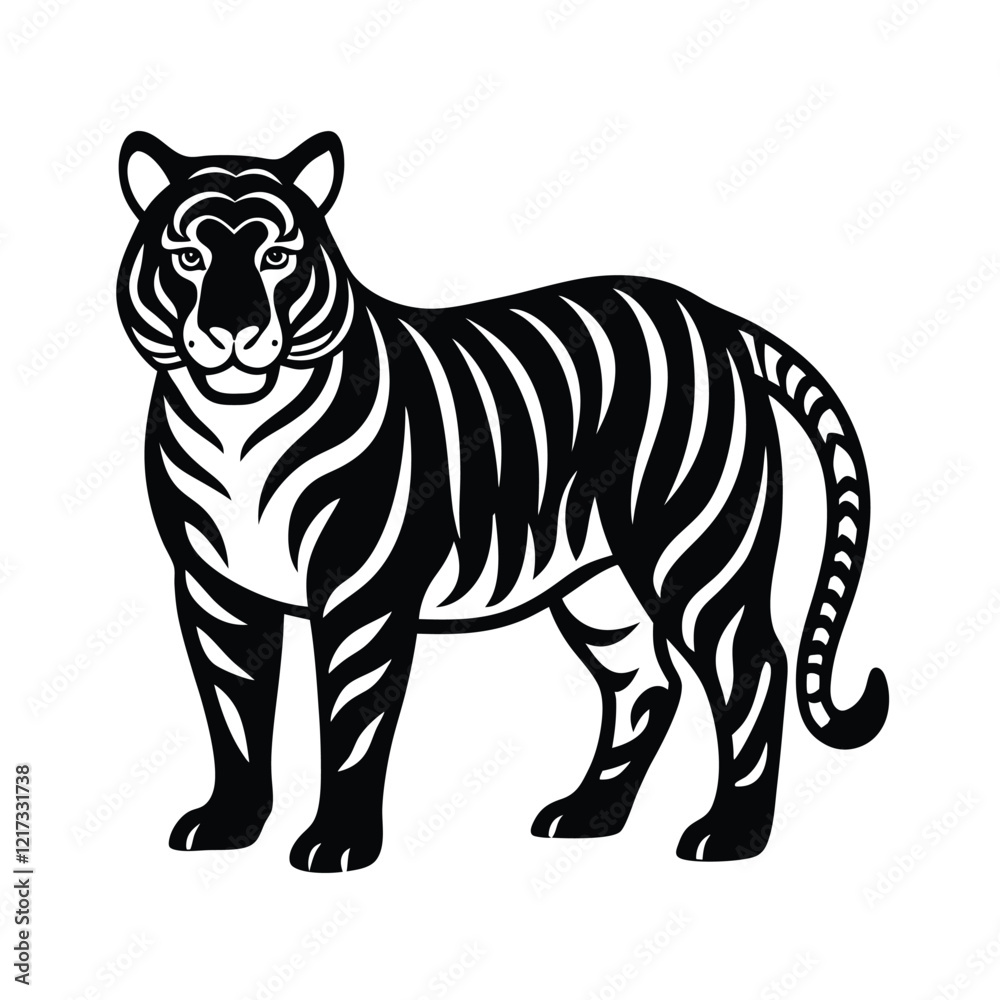 A tiger vector illustration A tiger vector illustration