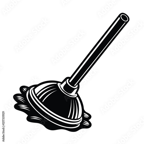 plunger isolated on white background