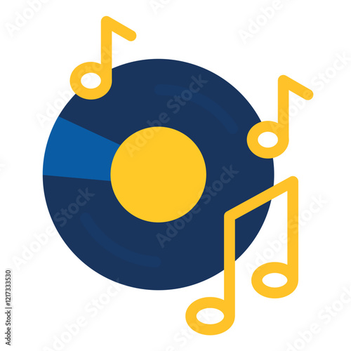 Music CD Icon Style