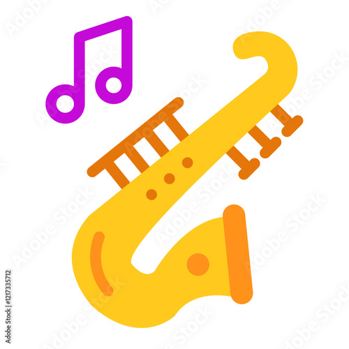 Saxophone Icon Style