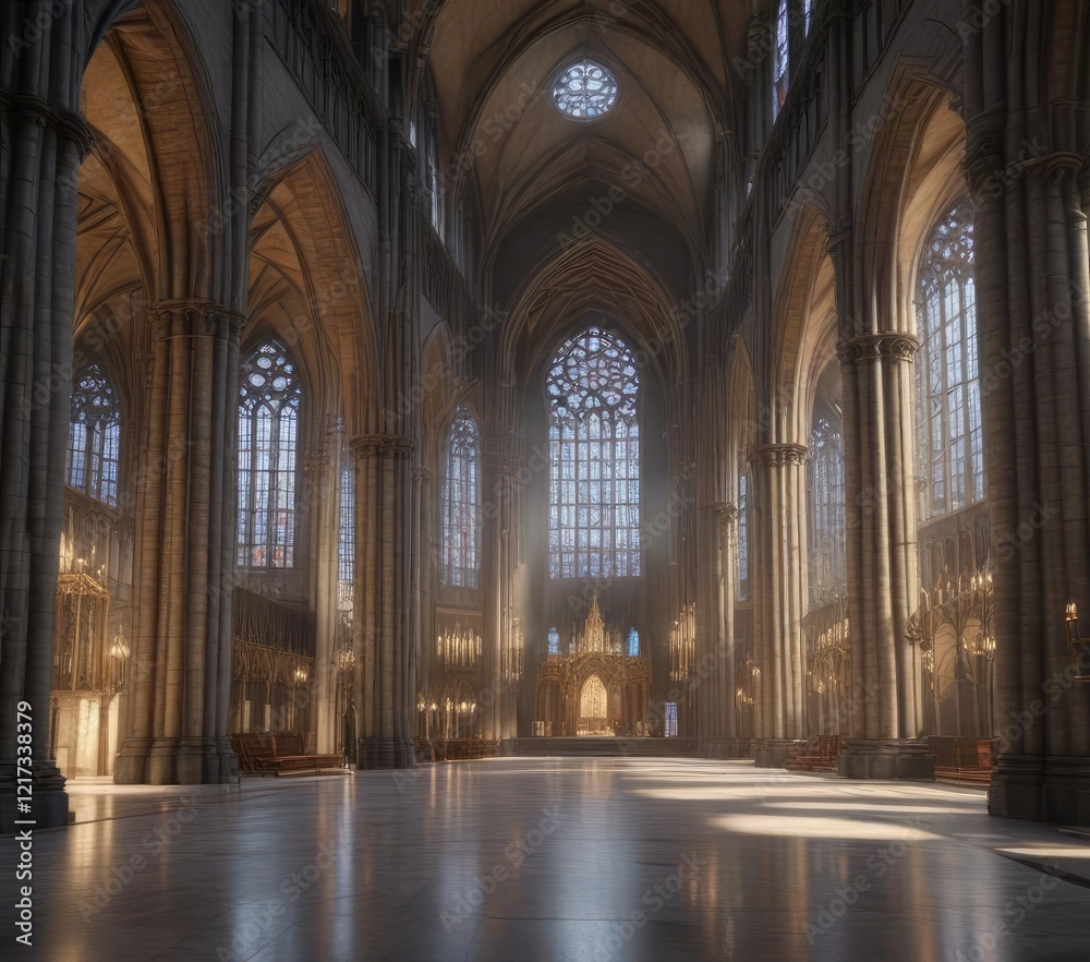 Grand cathedral with sleek glass architecture , architecture, modern Grand cathedral with sleek glass architecture , architecture, modern