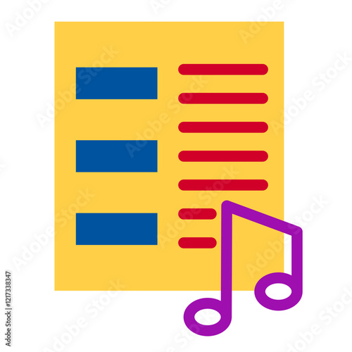Music Chart Icon Style