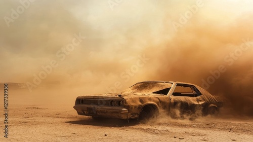 Abandoned Car Engulfed in D...