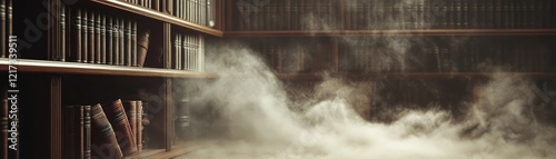 Dusty Vintage Bookshelf wit...