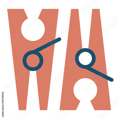Clothespin Icon Style