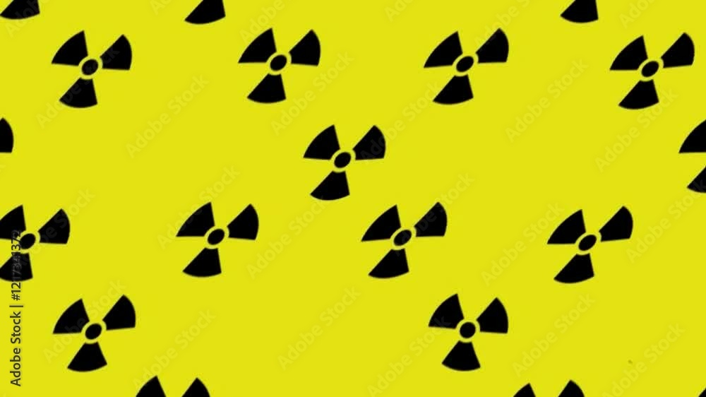 Radioactive symbol wallpaper flashing on and off