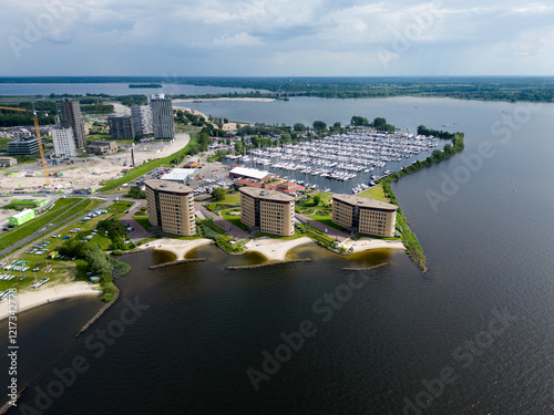 Aerial view of Almere Poort, The Netherlands