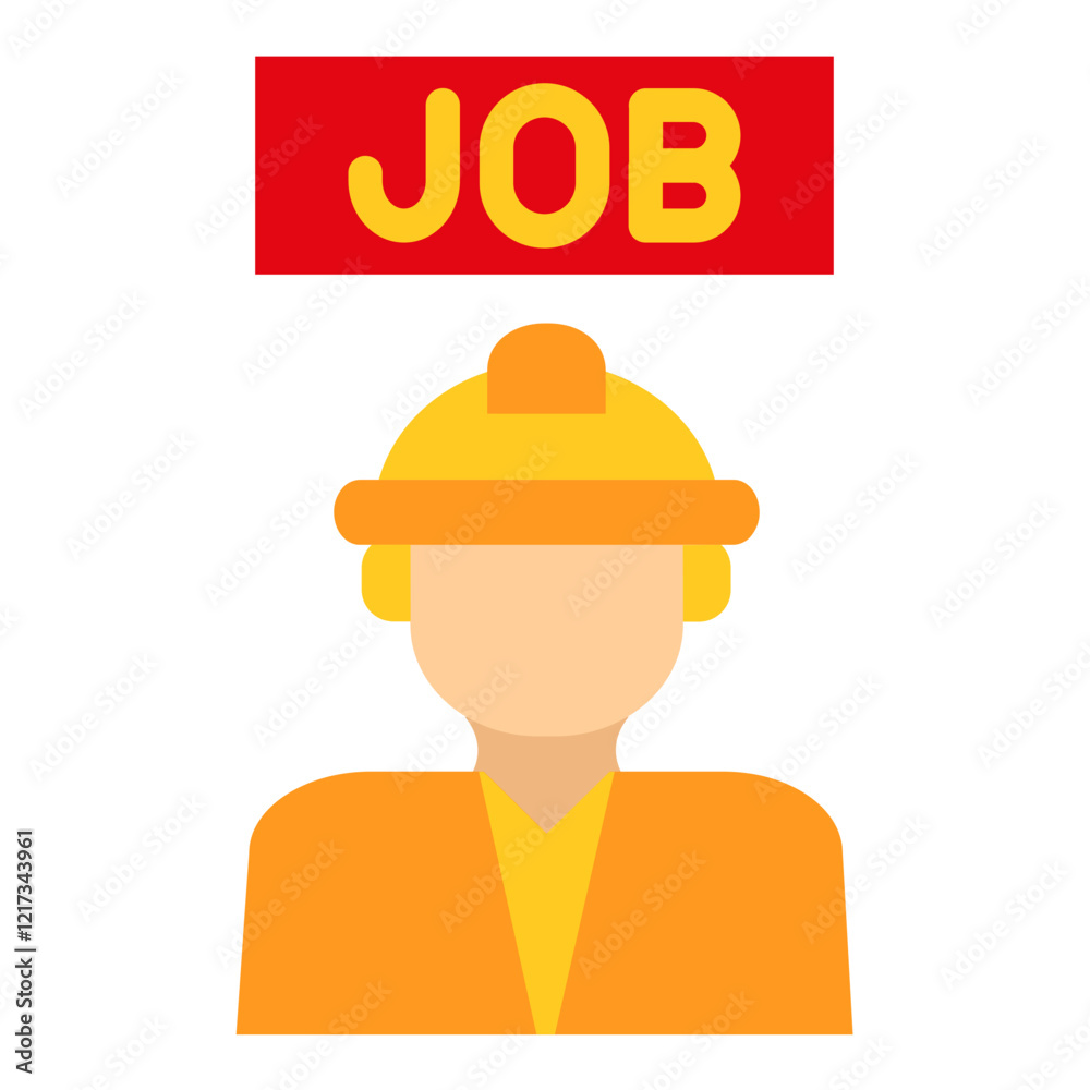 Labor Market Icon Style Labor Market Icon Style
