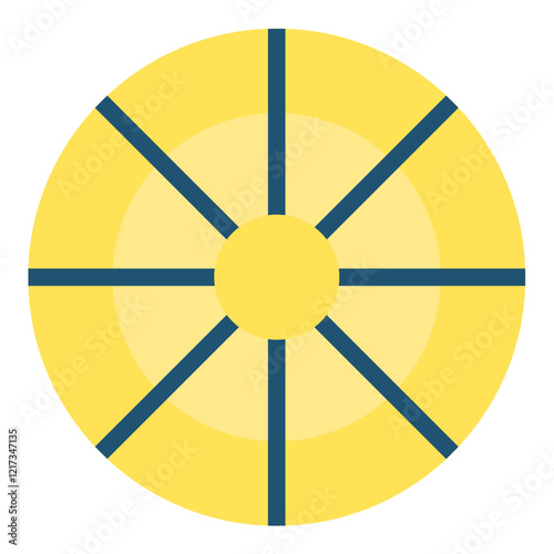 Zodiac Wheel Icon Style