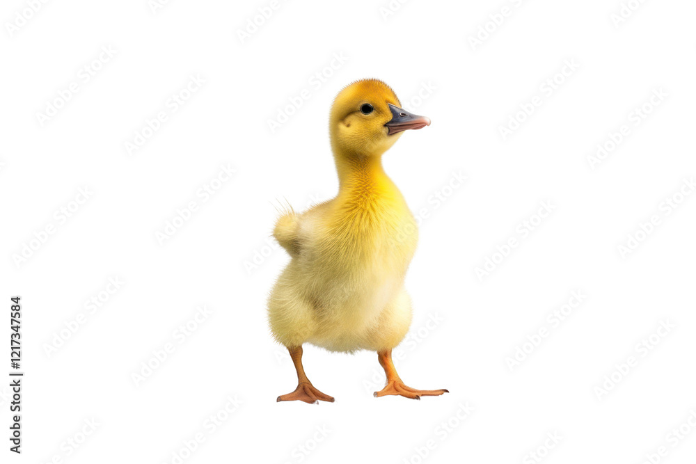 A cute yellow duckling standing on one leg, scratching its head with the other foot, showcasing its playful and curious nature. A cute yellow duckling standing on one leg, scratching its head with the other foot, showcasing its playful and curious nature.