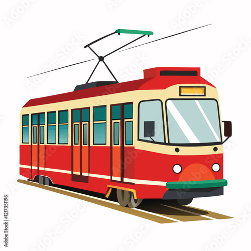 tram on the street