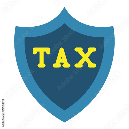 Tax Shield Icon Style