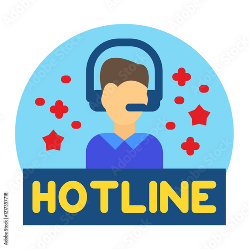 Hotline Icon Style