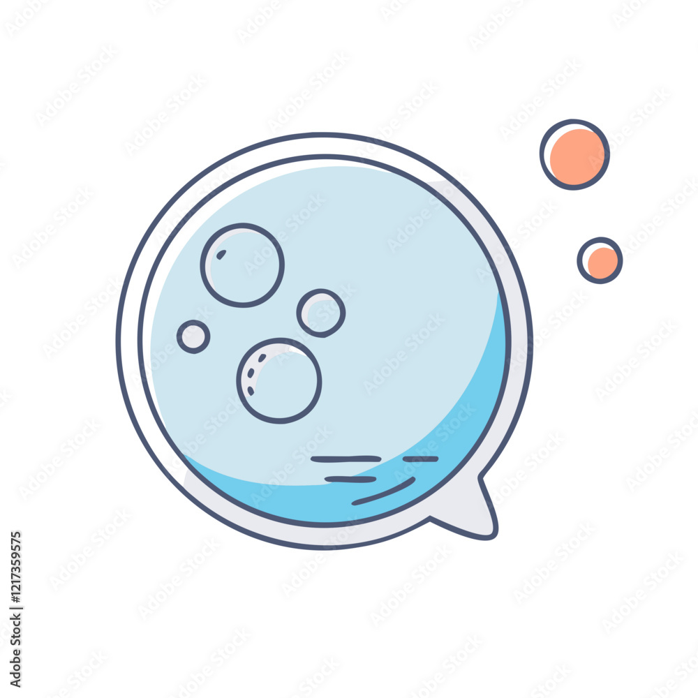 Fototapeta premium bubble icon, bubble vector illustration-simple illustration of bubble, perfect for bubble logos and icons