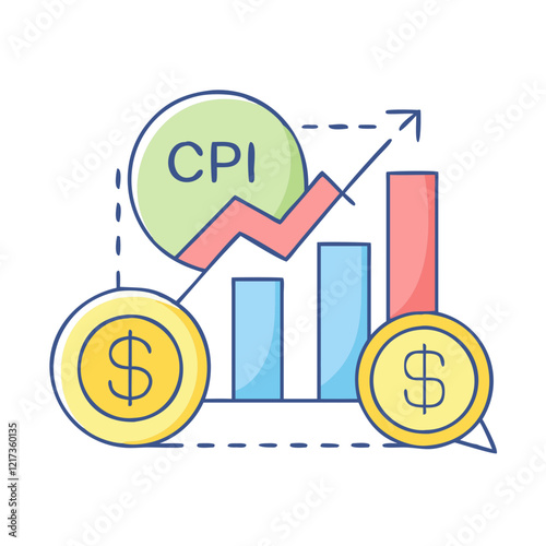consumer price index cpi icon, consumer price index cpi vector illustration-simple illustration of consumer price index cpi, perfect for consumer price index cpi logos and icons