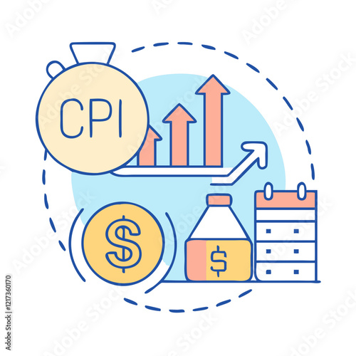 consumer price index cpi icon, consumer price index cpi vector illustration-simple illustration of consumer price index cpi, perfect for consumer price index cpi logos and icons