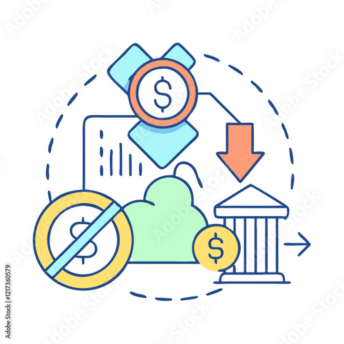 economic bailout icon, economic bailout vector illustration-simple illustration of economic bailout, perfect for economic bailout logos and icons