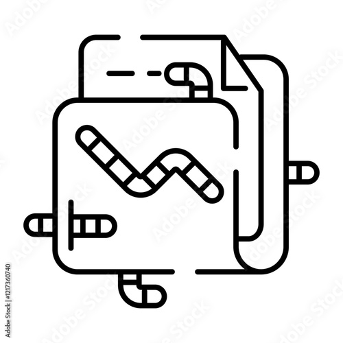 Folder infected icon