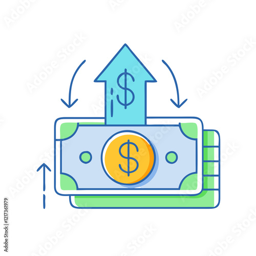 hyperinflation icon, hyperinflation vector illustration-simple illustration of hyperinflation, perfect for hyperinflation logos and icons