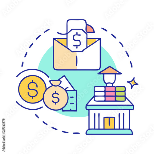 stimulus package icon, stimulus package vector illustration-simple illustration of stimulus package, perfect for stimulus package logos and icons