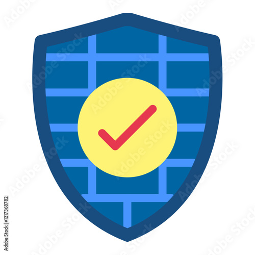 Shield Wall Icon Style