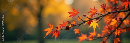 Branches with seed pods and leafless branches of Acer pseudoplatanus tree, nature, landscape, foliage absence photo