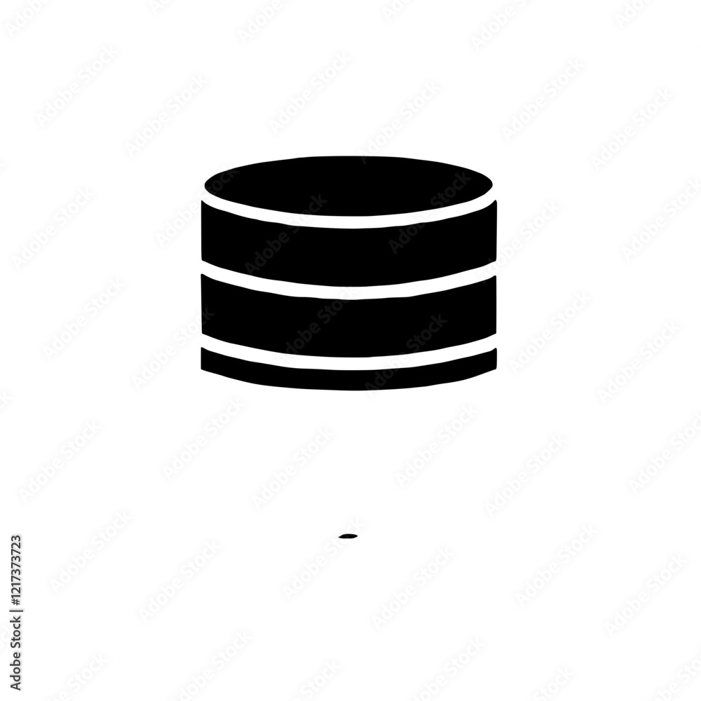 Database Icon: A simple yet effective black database icon, representing data storage and management, suitable for websites, applications, and presentations. Database Icon: A simple yet effective black database icon, representing data storage and management, suitable for websites, applications, and presentations.