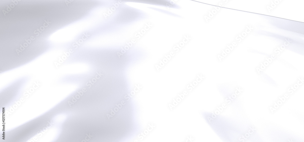 Fototapeta premium A close-up abstract photo of white fabric draped and flowing. The image shows the soft, smooth texture of the fabric with delicate folds and wrinkles