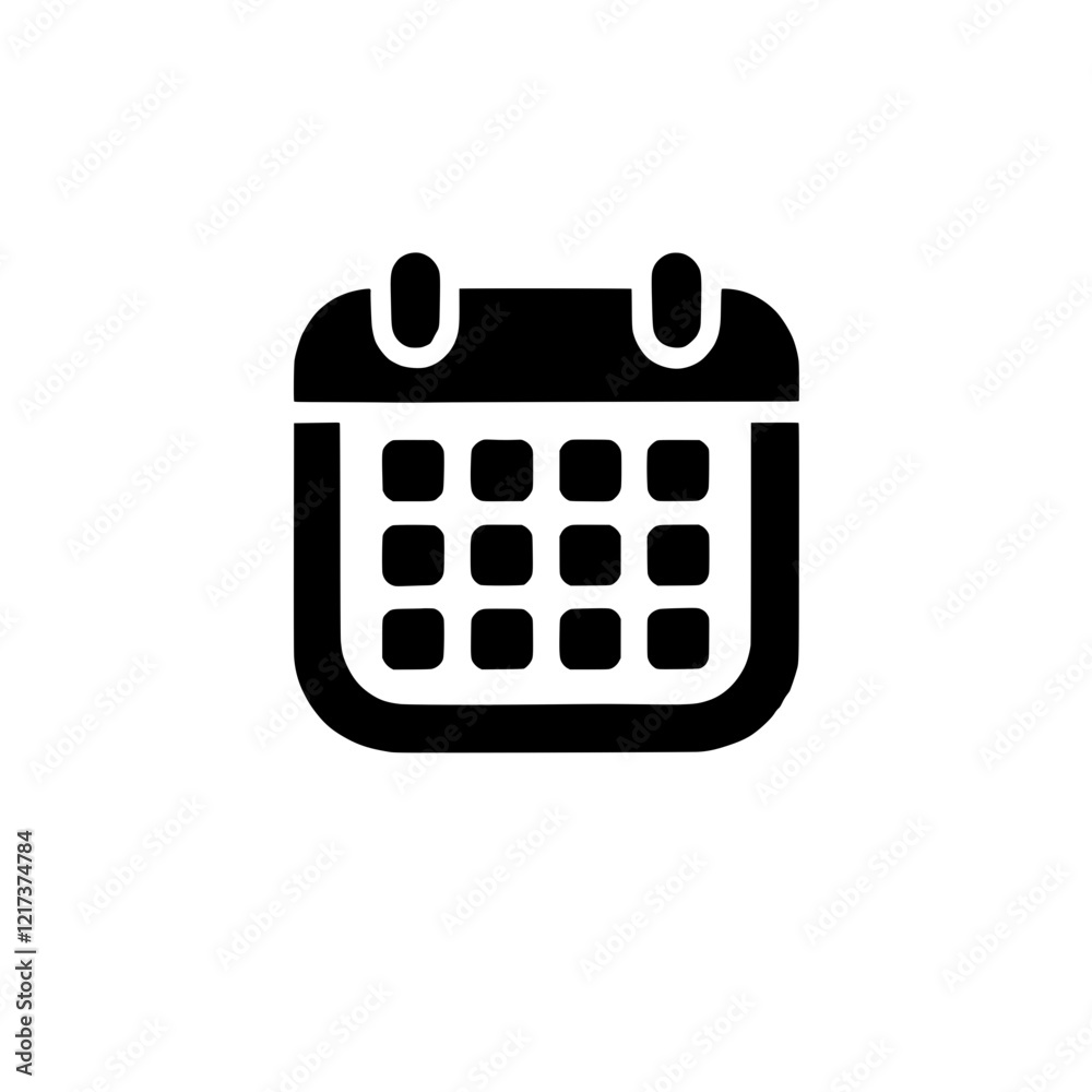 Calendar Icon: A simple, bold black calendar icon, perfect for scheduling apps, websites, and presentations. Minimalist design for clean aesthetics. Calendar Icon: A simple, bold black calendar icon, perfect for scheduling apps, websites, and presentations. Minimalist design for clean aesthetics.