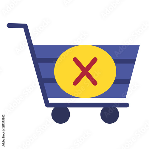Cart Canceled Icon Style