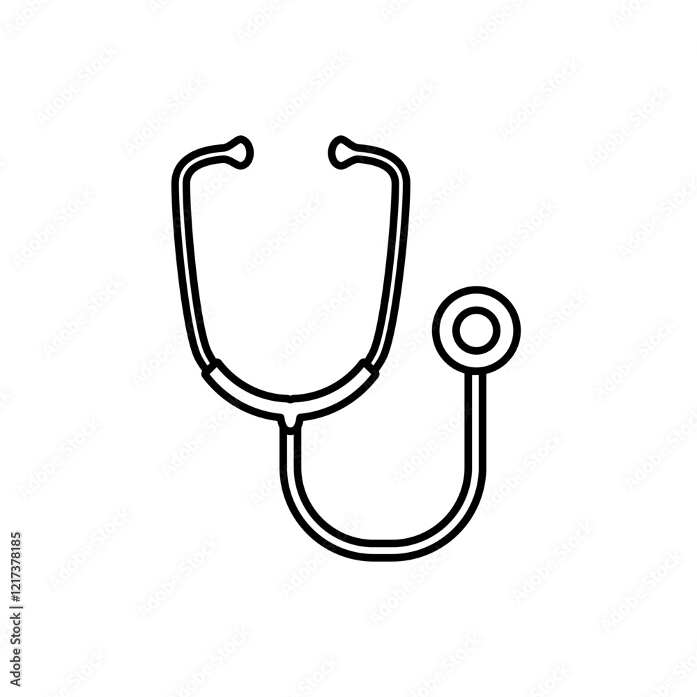 stethoscope icon, simple flat style, pictogram logo symbol vector illustration, isolated on white for mobile app stethoscope icon, simple flat style, pictogram logo symbol vector illustration, isolated on white for mobile app