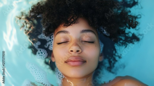 Person relaxing and taking time for themselves, potential usecase for self-care and mindfulness concepts