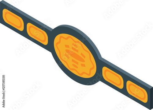 Wrestling championship belt representing victory, achievement, and the pinnacle of success in combat sports