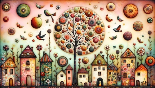 "Jardines Encantados: Casas y Flores de Ensueño"