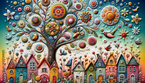 "Jardines Encantados: Casas y Flores de Ensueño"