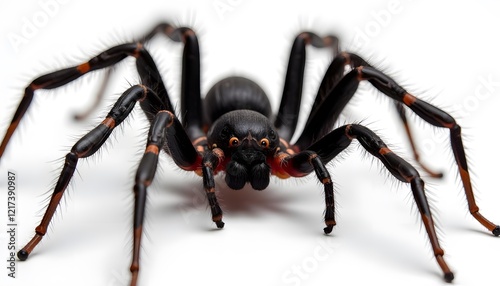 Black and Red Spider Close Up Macro Photography photo