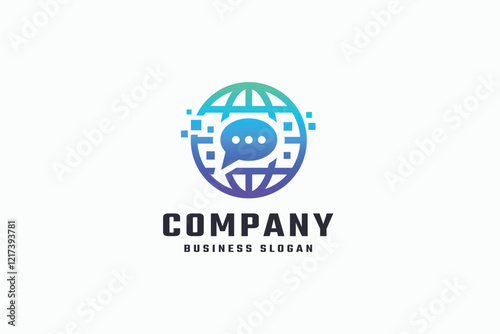Free Download Logo_GloChat - GFXLoad