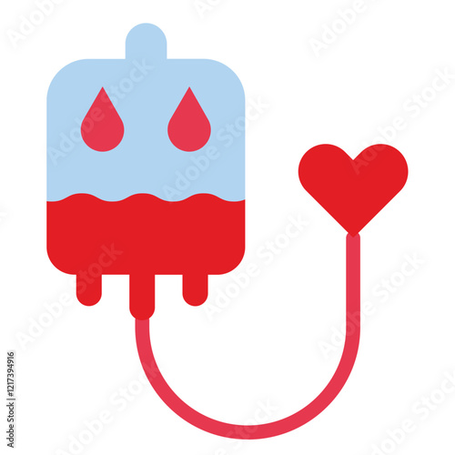 Vector Design Blood Donation Icon Style