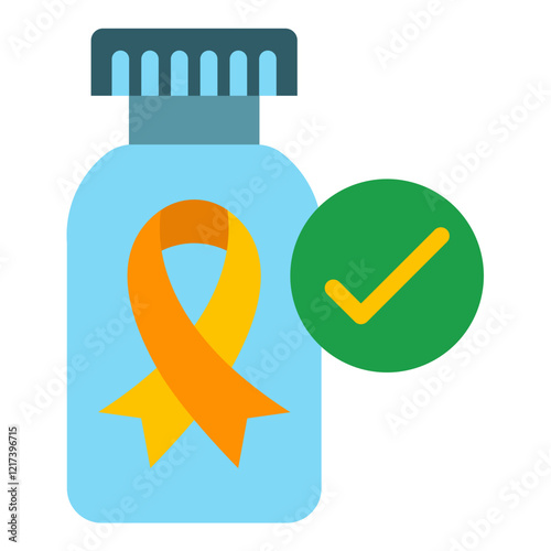 Vector Design Cancer Treatment Icon Style