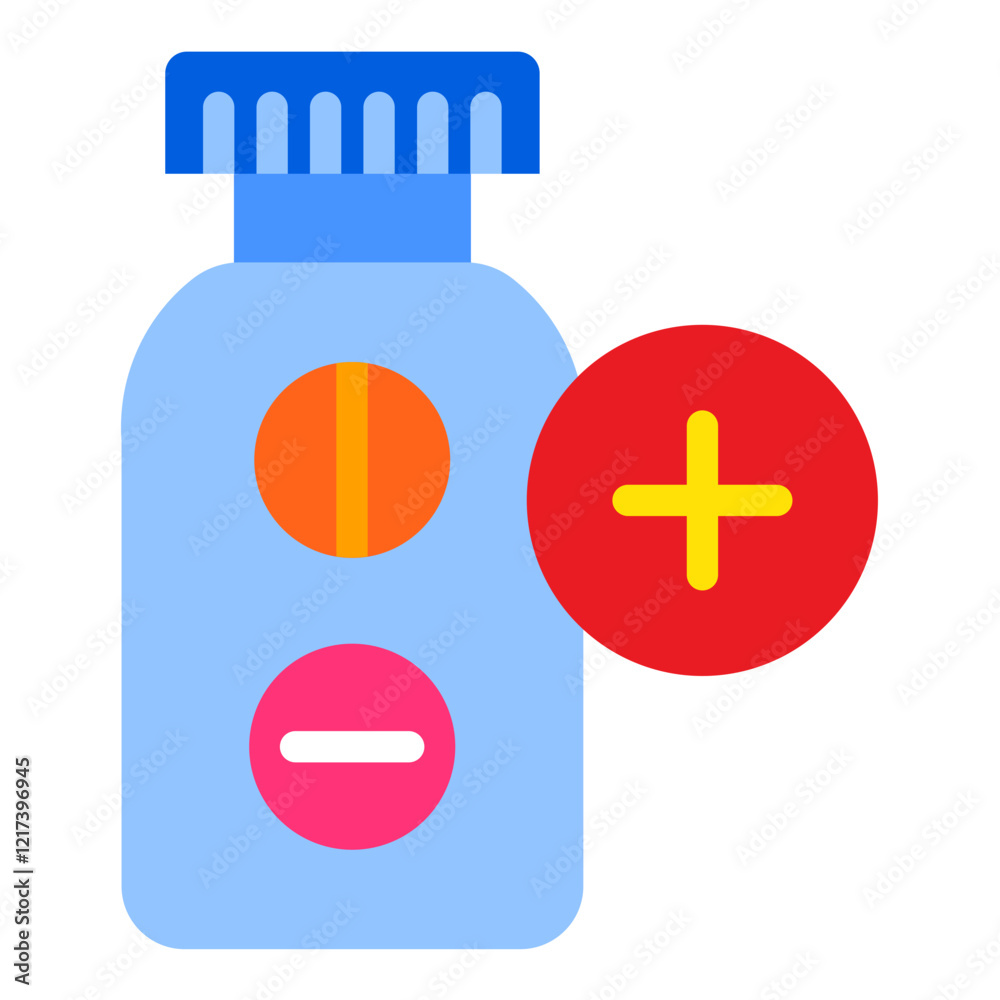 Obraz premium Vector Design Prescription Bottle Icon Style