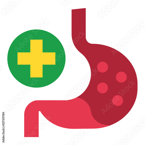 Vector Design Gastroenterology Icon Style