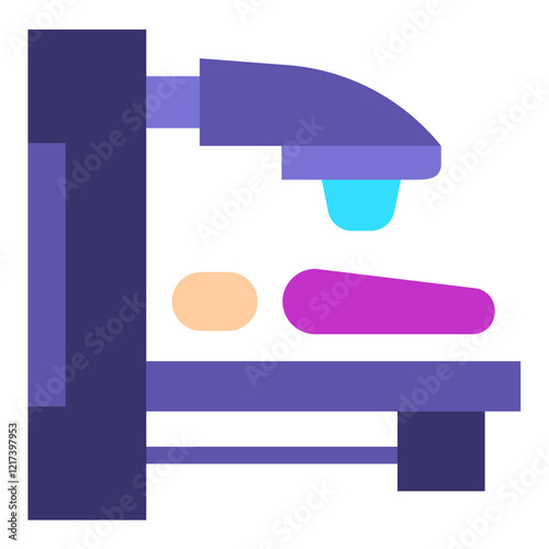 Vector Design Radiation Therapy Icon Style