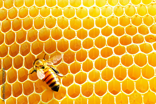 beekeeper carefully managing honeycomb, environmental stewardship photo