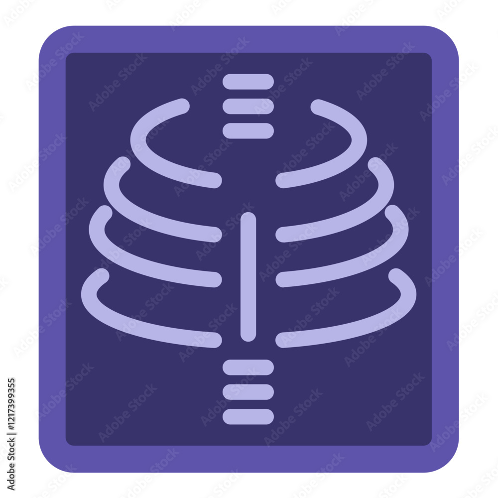 Vector Design Radiology Film Icon Style Vector Design Radiology Film Icon Style
